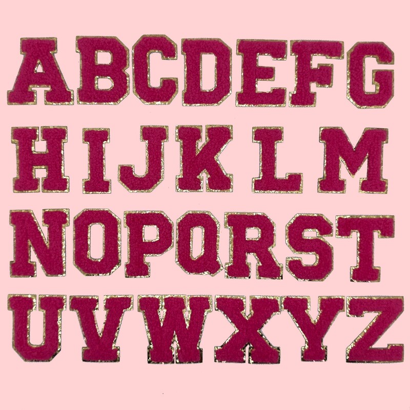 Amazonクロスボーダー専用の刺繍文字布ステッカー、衣類装飾アクセサリー、グリッターゴールドエッジ刺繍布ステッカー、アイロン|undefined