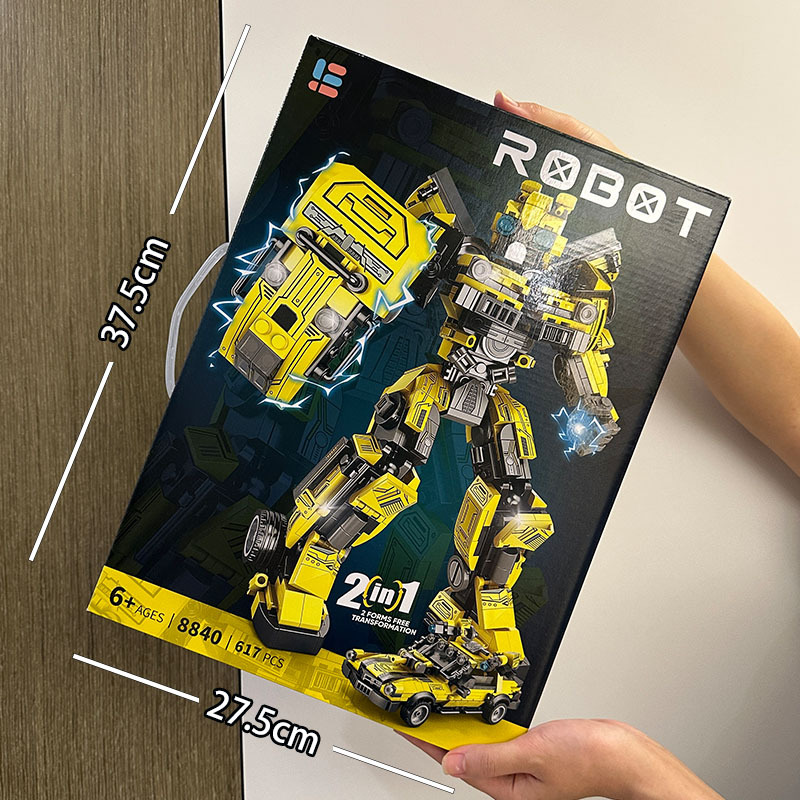 Bloques de construcción de robots transformables, partículas pequeñas, mecha para niños, Optimus Prime, Bumblebee, guerrero, juguete educativo de ensamblaje, regalo para niños.