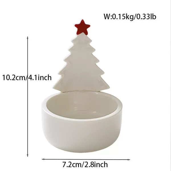 10A#Red Christmas Tree Candlestick
