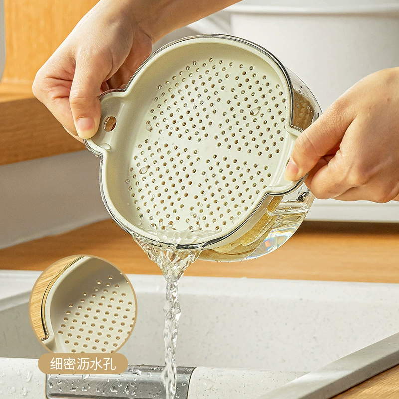 Nachuansheng доступная роскошная сливная корзина с крышкой, кухонная бытовая раковина, сливная корзина для фруктов и овощей, корзина для мытья фруктов, полипропиленовый ящик для хранения