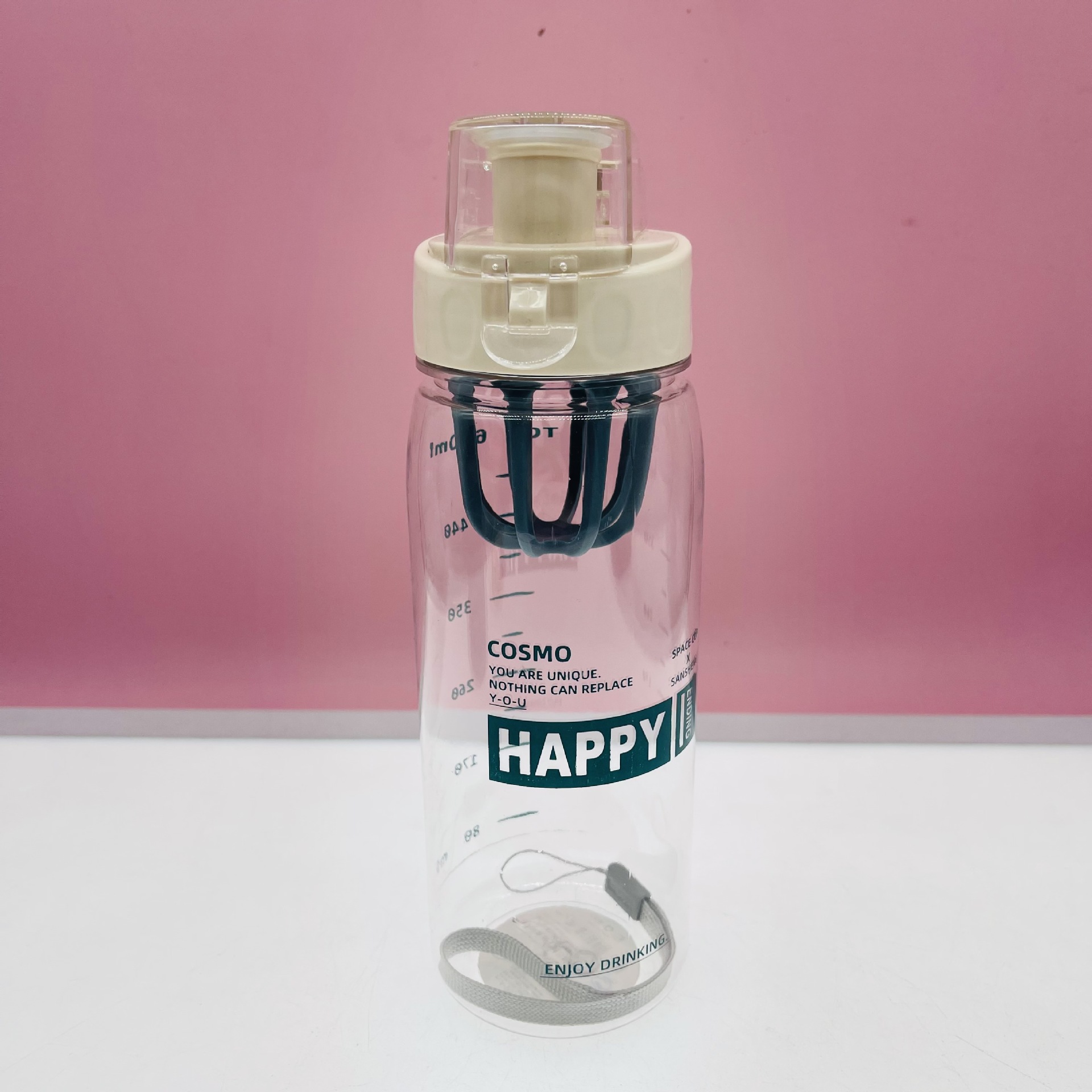 Nuevo A-251 plástico deportes portátil deportes al aire libre hidratante regalo rebotando hervidor fitness portátil boca potable directa