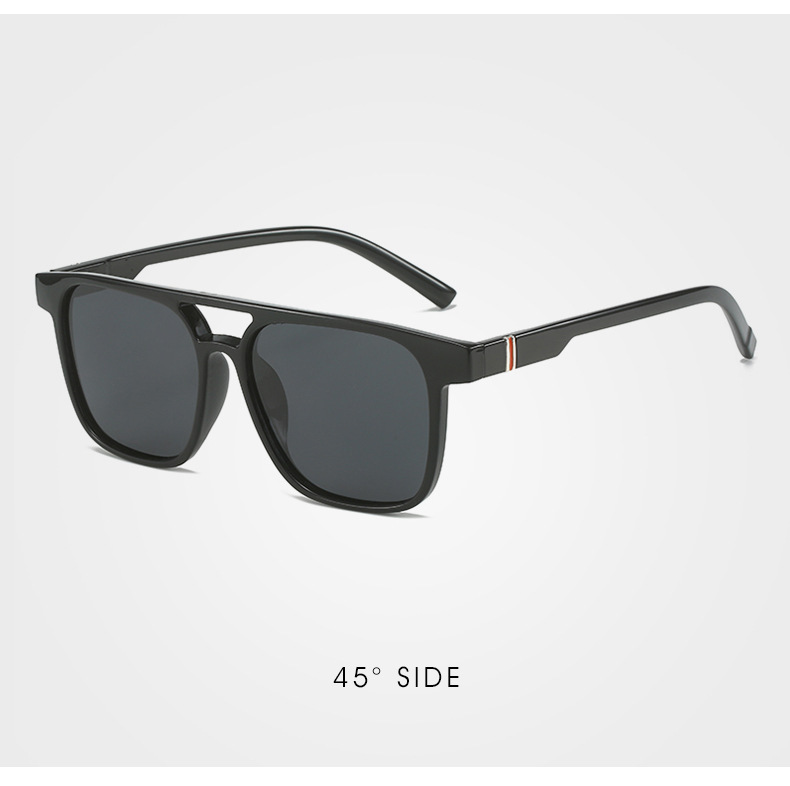 50g Weight Full Frame Glasses Structure Sunglasses Classification Tac, UV400 Protection Lens Material Square Glasses Style Outdoor, Travel Occasion Geometric Pattern Unisex Gender Streetwear Style Streetwear Geometric Tac UV400 Protection Square Full Frame Women's Sunglasses 5