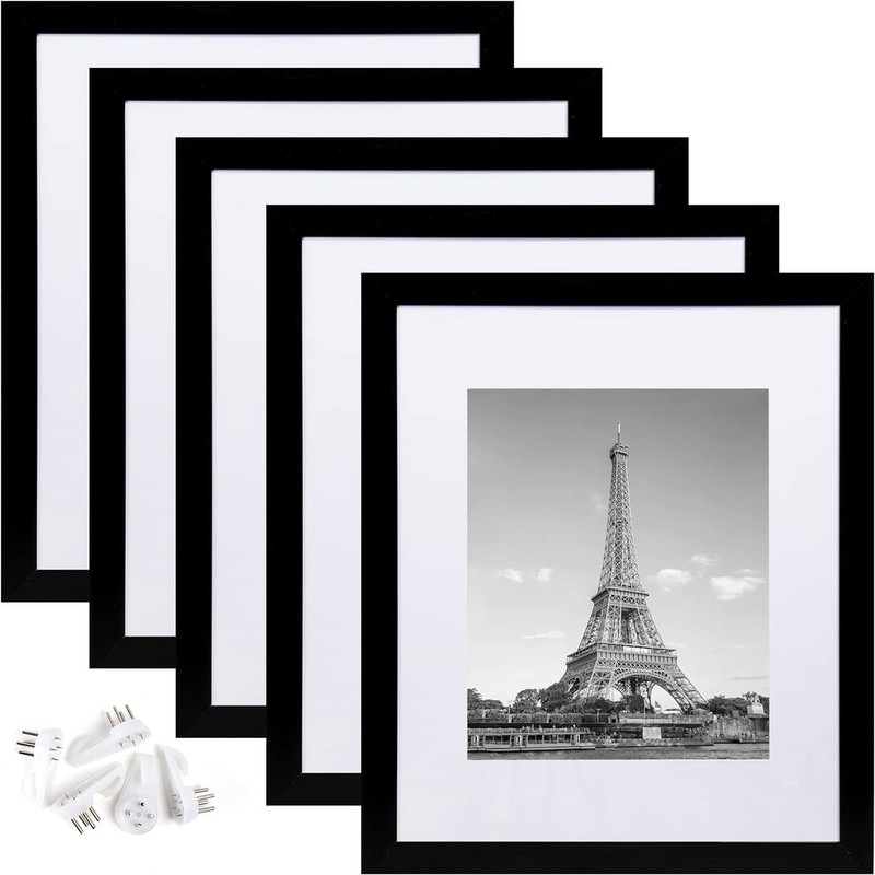 Factory Wholesale Amazon Pvc Photo Frame Plastic Photo Frame with Cardboard 5-Piece Set A3A4A5 Picture Frame Photo Wall Combination