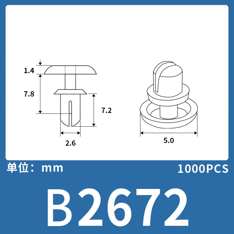 Expansión remache de nylon niño y madre hebilla de plástico hebilla de nylon remache fijo clip hebilla Blanco Negro