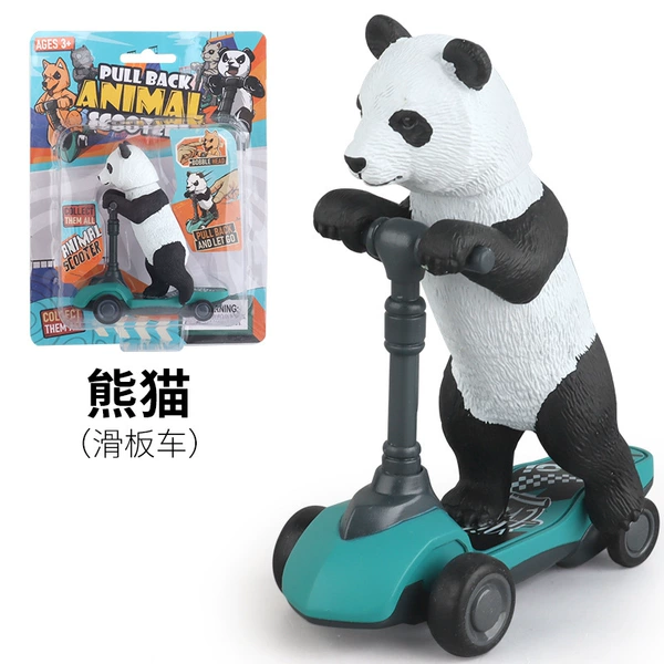 Card D422 Panda Animal Scooter