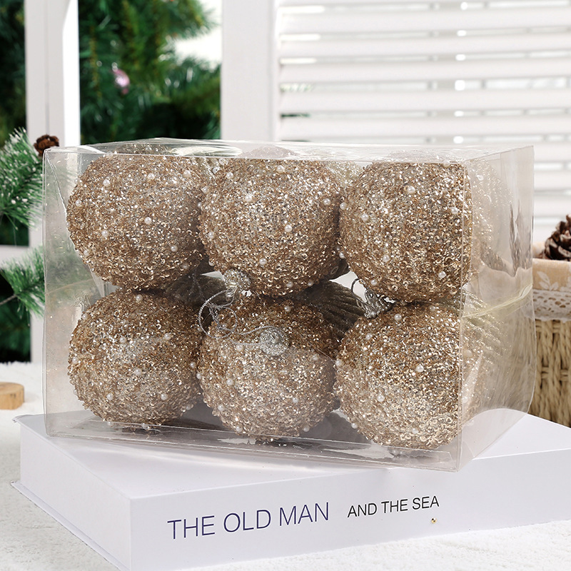 Christmas Festival Ball Pattern Basic, Classic Style Style Christmas Basic Classic Style Ball Foam Indoor Party Festival Hanging Ornaments