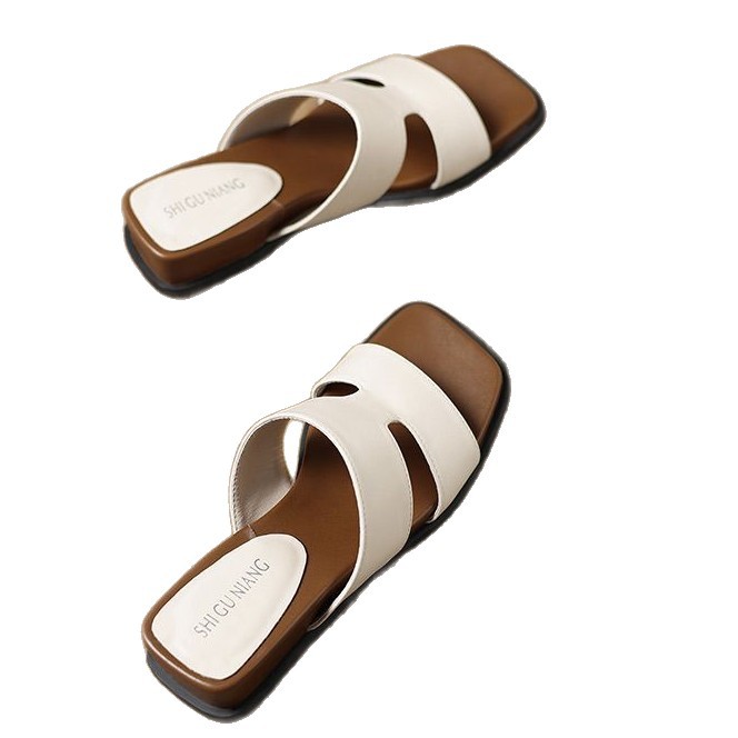 2026 primavera y verano nuevo pequeño tacones de pendiente ligero resistente al desgaste de color sólido moda versátil para usar zapatillas de mujer image 5