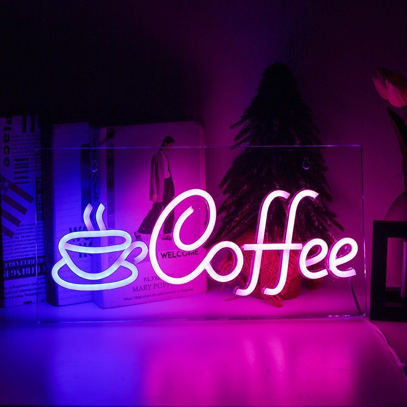 New Model Factory Direct Supply Led Neon Light Coffee Shop Neon Light Ins Style Internet Celebrity Decorative Light in Stock for Quick Delivery