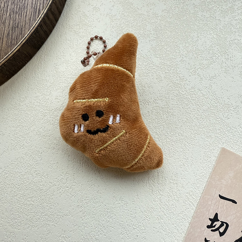 Nuevo y adorable colgante de peluche de pan de vegetales de dibujos animados para niña, divertido colgante de juguete de comida