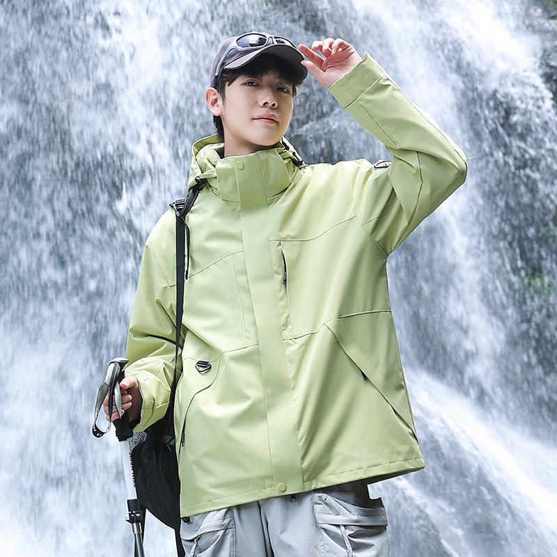【极境雨】户外三合一冲锋衣防风防雨登山服男女宽松休闲夹克外套|undefined