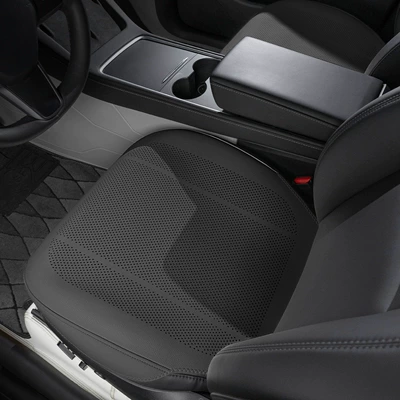 Car Seat Cushion Summer — Seat cushion, seat cover - type-b-thin-cushion-noble-black-front-row-2-pieces