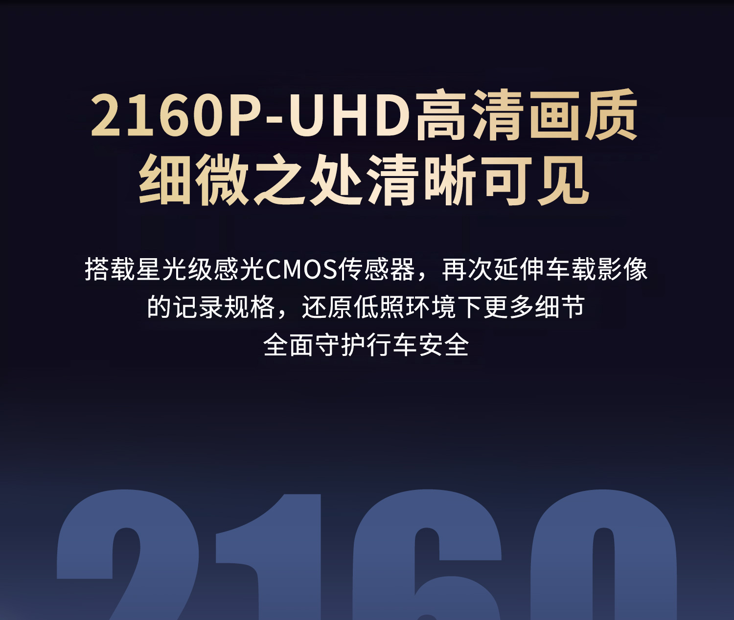 Dash Cam HD Night Vision 360° Panorama 4K Front and Rear Recording