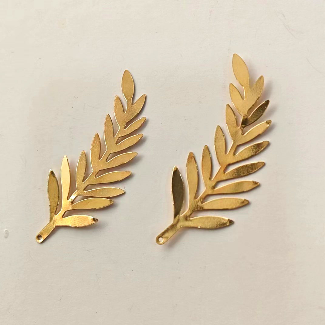 Hojas, hojas, metal, flores, ramillete, accesorios de joyería, bricolaje, material antiguo, ropa de plata Miao, accesorios de abanico, plata