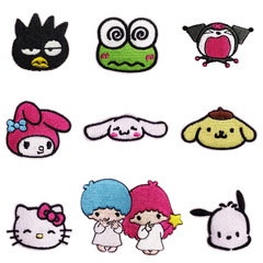 Embroidery diy cartoon animal cloth stickers computer embroidery versatile fashion anime character stickers children's clothing accessories stickers