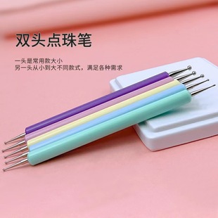 Nail art tools point Pen double point drill point flower needle 5 acrylic rod painting wave point pen set in stock