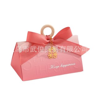Creative Wedding 2025 New Wedding Candy Box Light Luxury Wedding Candy Bag Wedding Sugar Box Purple Engagement Accompanying Gift Box