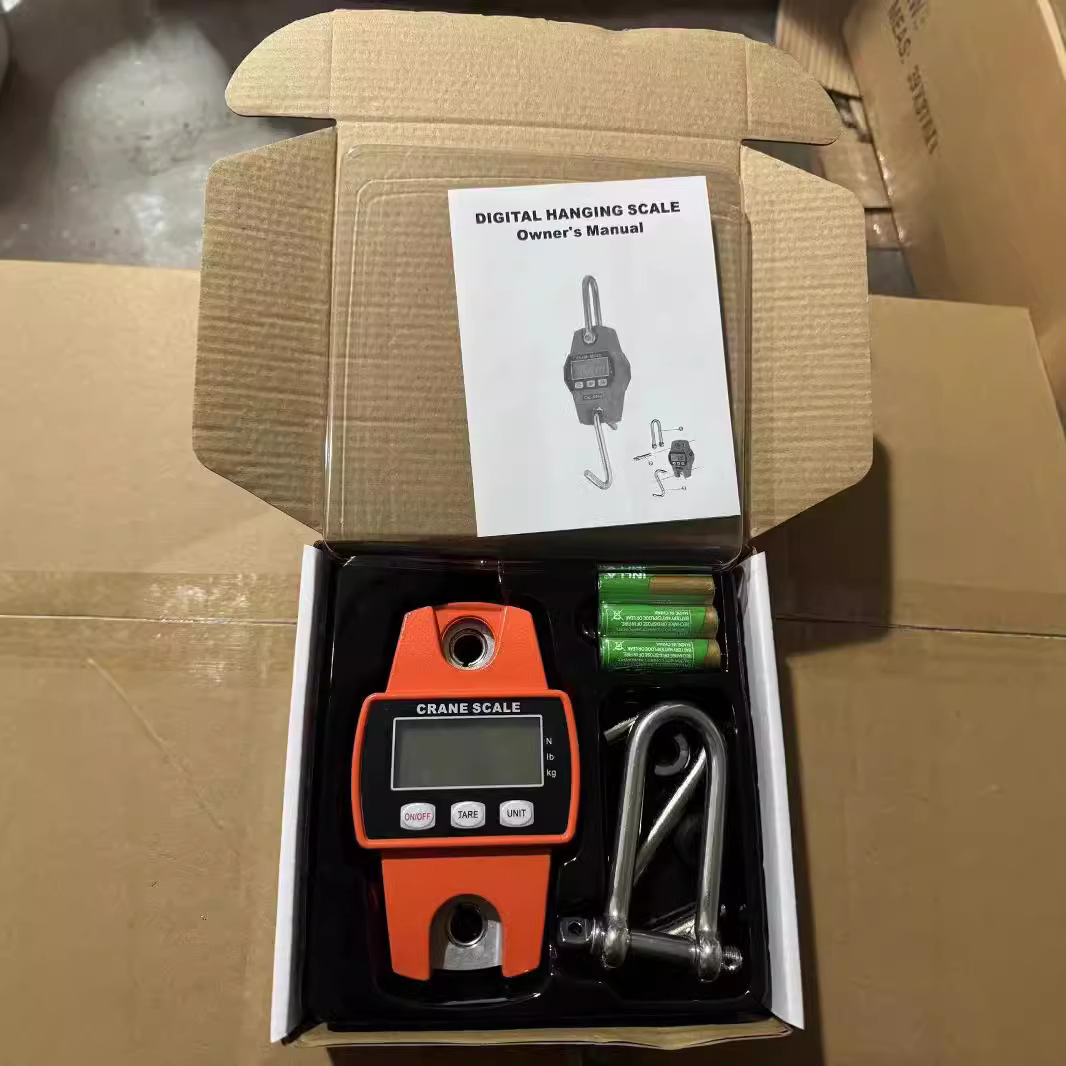 Escala electrónica de 300kg Escala de mano Escala de gancho Escala electrónica de mano