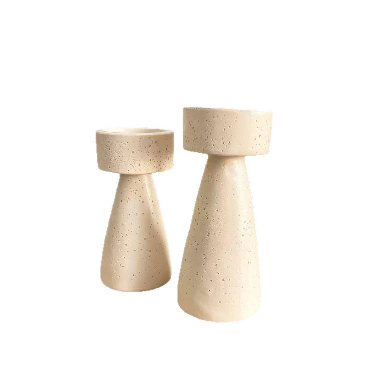 Candelabro en Forma de Reloj de Arena de Resina Sintética, Decorativo, para Sala de Estar