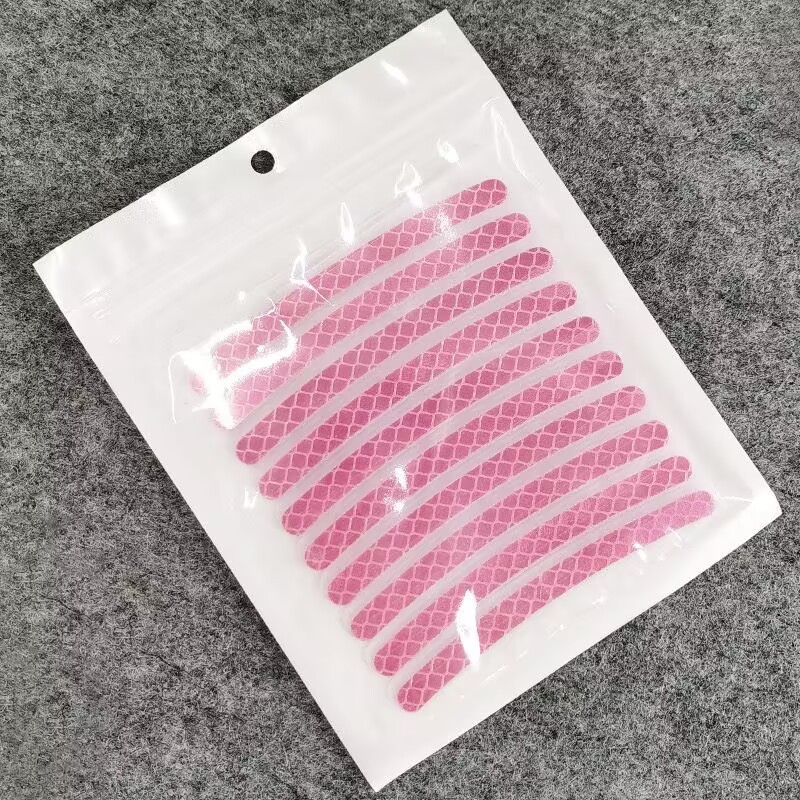 Wheel hub reflective stickers (pink) 20 pieces