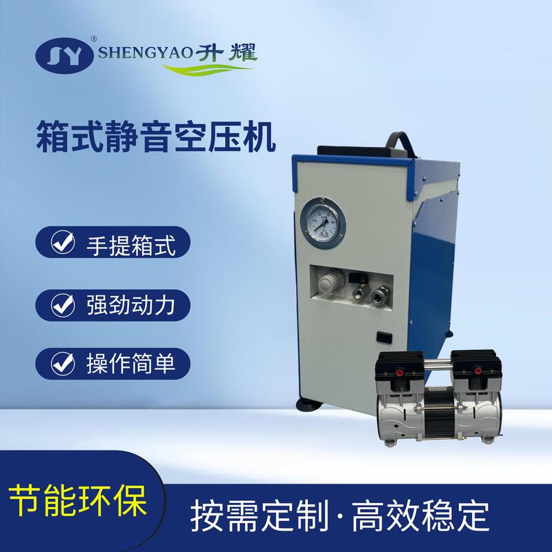 Manufacturer Customized Silent Box Type Small Oil-Free Air Compressor Portable Laboratory Air Blowing Dust Removal Air Source