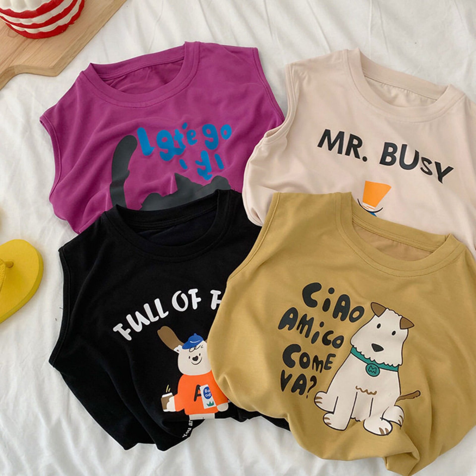 Children's cartoon summer vest