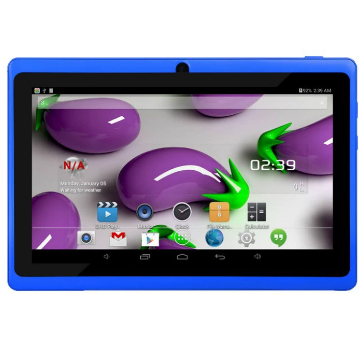 Детский планшет Q88 7-дюймов Wi‑Fi, Allwinner A33 Quad‑Core, 1024×600, 512MB/1GB RAM