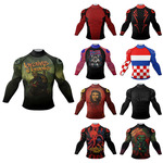 新款欧美跨境高领长袖男四针六线下透气运动舒适