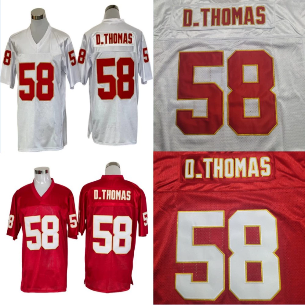 Канзас Chiefs ChiefsNFL Джерси Ретро 58 32 16 19 Внешняя торговля Оптовая торговля Сетка Осенняя одежда