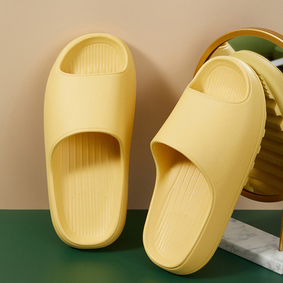 超软底踩屎感厚底静音凉拖鞋情侣男女浴室洗澡漏水速干室内居家用