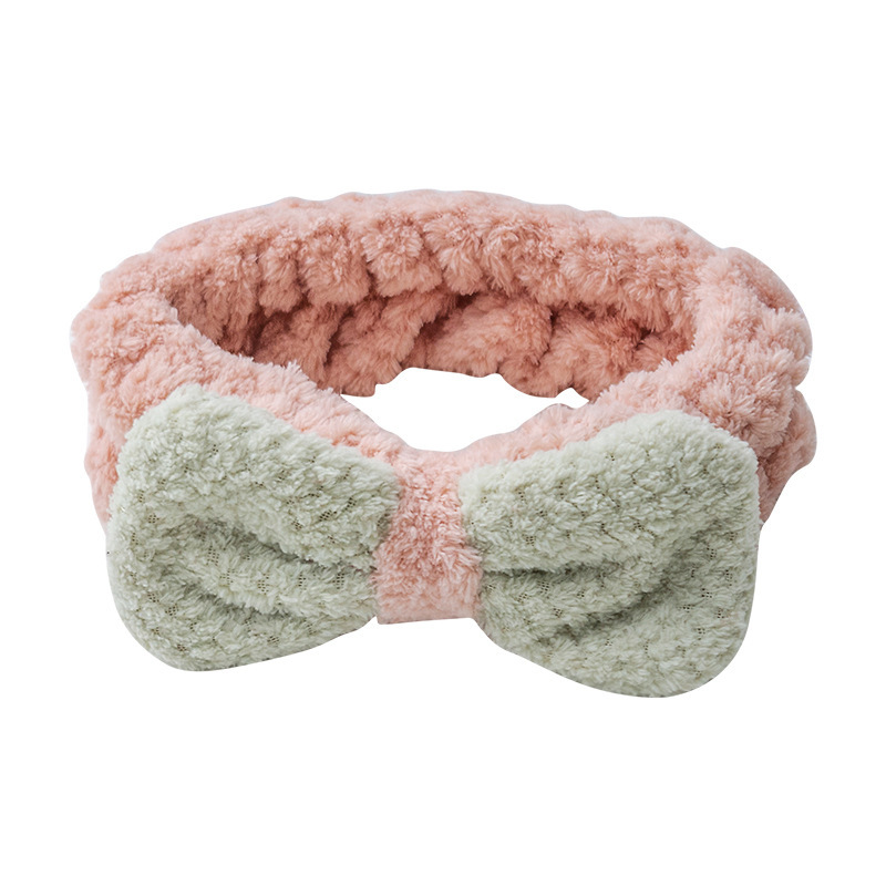 [Entrega de una pieza] nueva moda retro coreano dulce Plaid felpa piña Plaid arco diadema