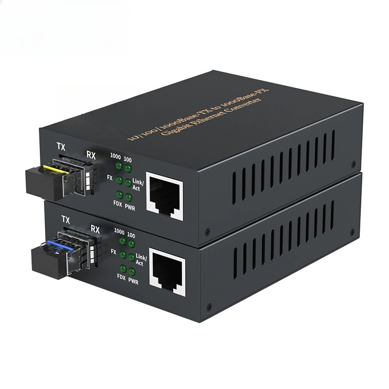 Гигабитный SFP оптический волоконный трансивер LC интерфейс 1 оптический 1 электрический 1.25G однопроводный двухволоконный оптический преобразователь SFP порт