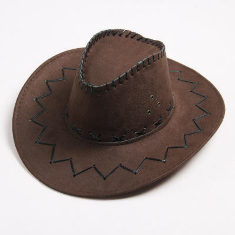 Sombreros de vaqueros occidentales transfronterizos hombres y mujeres retro cuerdas de seda corda de viento gorra de protección solar gorra escénica gorra