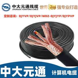 DJYPVP计算机电缆仪表控制线编织铜网分屏总屏信号线分相屏蔽