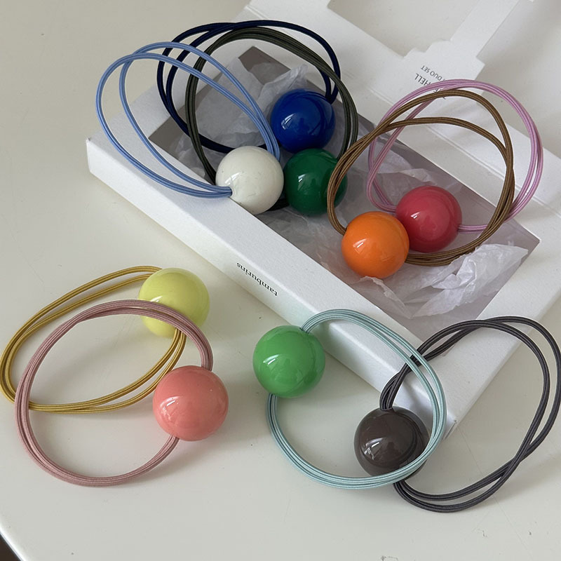 Versione coreana di Dongdaemun palla colorata corda per capelli accessori per capelli elastico ragazza carina palla coda di cavallo corda per capelli accessori per capelli Nuovo_voghion.com