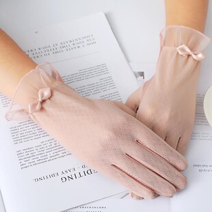 R 16986 Lace Sunscreen Gloves �ٽz�������� ���R�d�羳�W����
