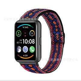 适用于HUAWEI华为智能手表fit2腕带华为手环fit2尼龙弹力腕带表带