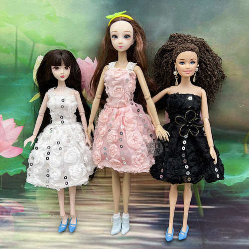 Doll dressing dress height 29cm babi skirt toys 6 cents doll clothes and costumes exclusive supply