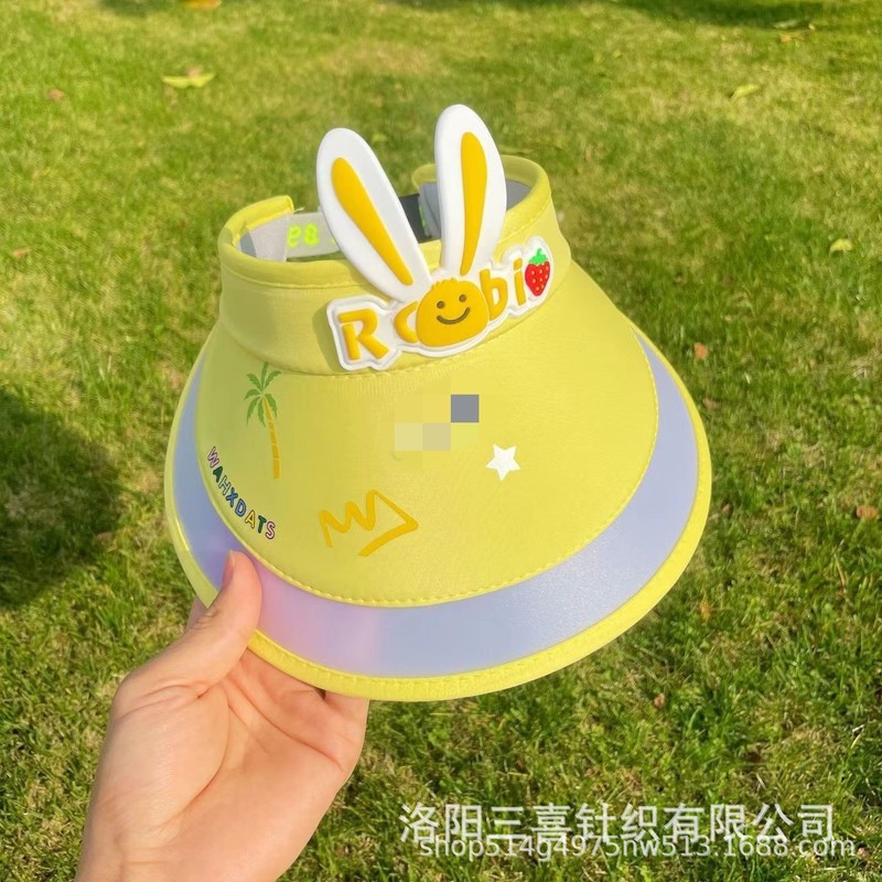 子供の日よけの帽子は扇風機の夏の漫画の日よけの帽子の男の子の赤ちゃんの男の子の空の上の女の子の太陽の帽子を持ちます。|undefined