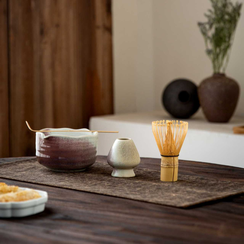 Cross-Border Matcha Bowl Set Chinese Tea Ceremony Bowl Ceramic Tea Tools Gift Box Coffee Tea Set