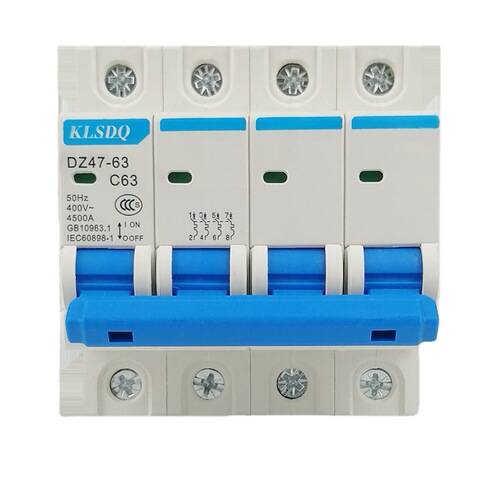 Air switch DZ47-63 miniature circuit breaker 2P 63A electric switch 1P 2P 3P 4P micro circuit breaker C45 switch