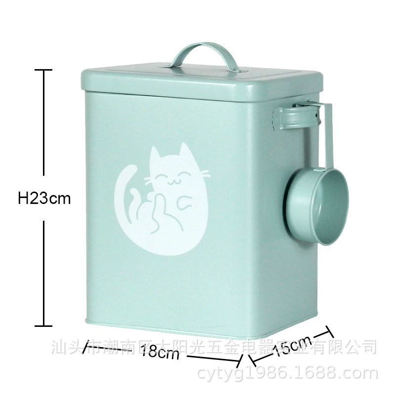 Ведро для хранения корма для кошек Ведро для собак запечатанный влагонепроницаемый резервуар для хранения сублимированных закусок ведро для хранения больших домашних животных