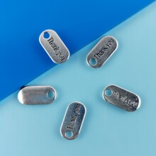 1.8*0.9cm��ԼDIY�Ͻ���� ��Բ���� Ӣ����ĸThank you�����Ҽ�