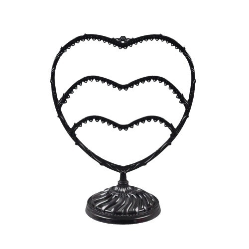 Creative heart-shaped piano jewelry hanger long and short earrings earrings jewelry store display rack home cute storage rack plastic