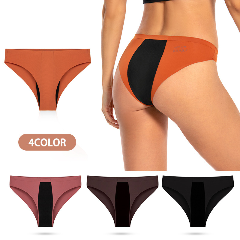 Cross-border large size women's underwear menstrual pads adhesive waistband pants for women high flow postpartum recovery triangle underwear