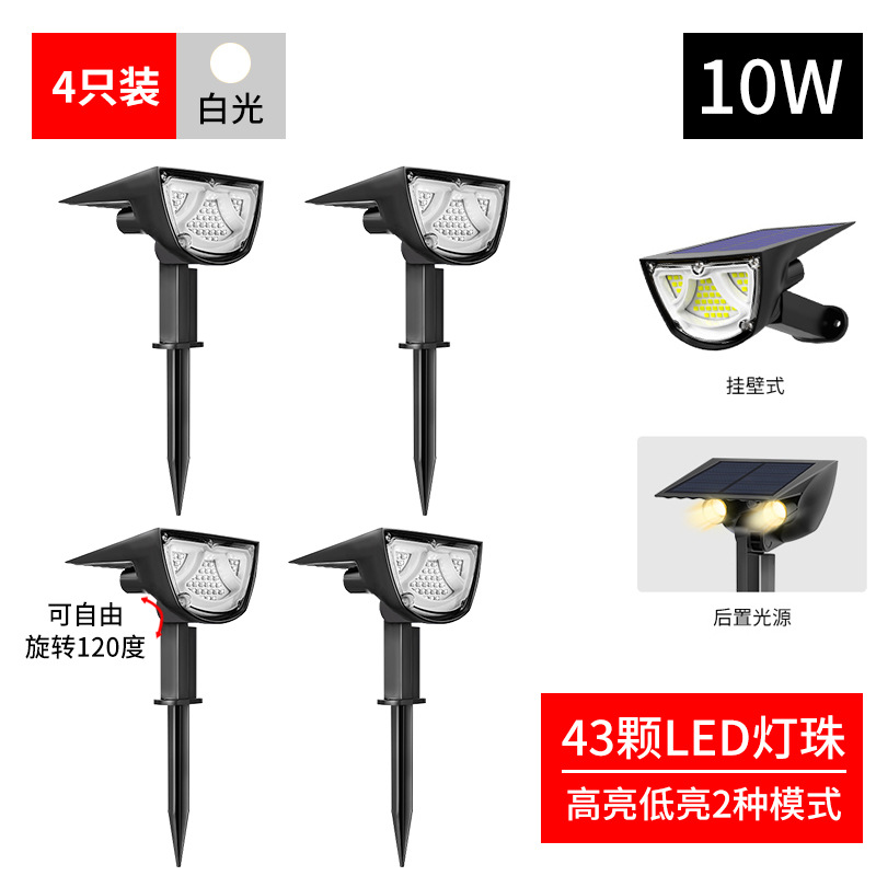 Amazon solar luz de tierra jardín al aire libre jardín bosque paisaje jardín luz de pared de jardín luz de césped de plástico de inducción LED