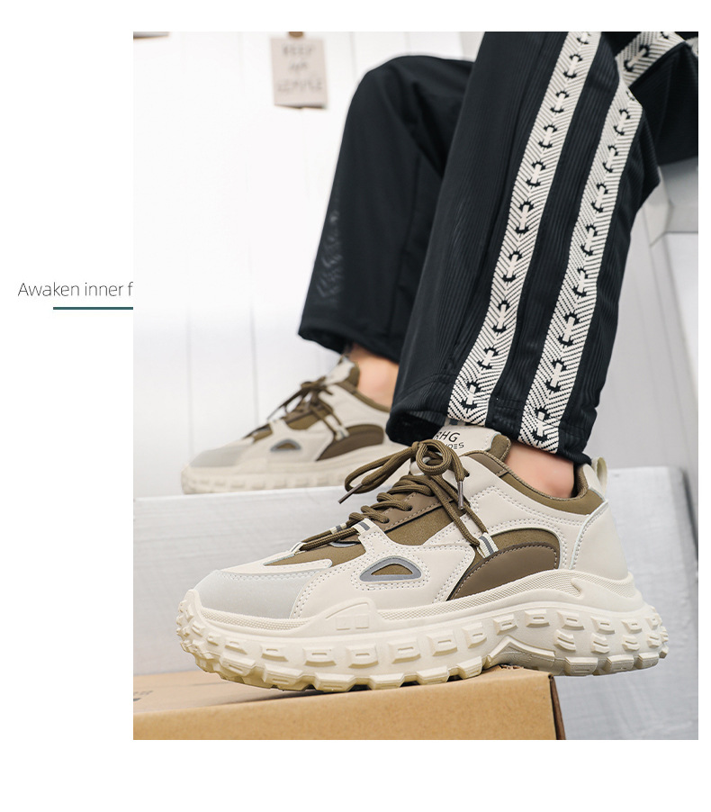 Men Casual Shoes Running Shoes Leather Shoes Sneakers Mesh Versatile Arch Support Slip Resistant Footgear Sneakers_voghion.com