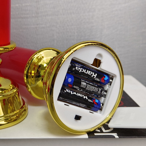 Simulation electronic candle led candle light atmosphere layout candle light smokeless decorative light long pole swing candle