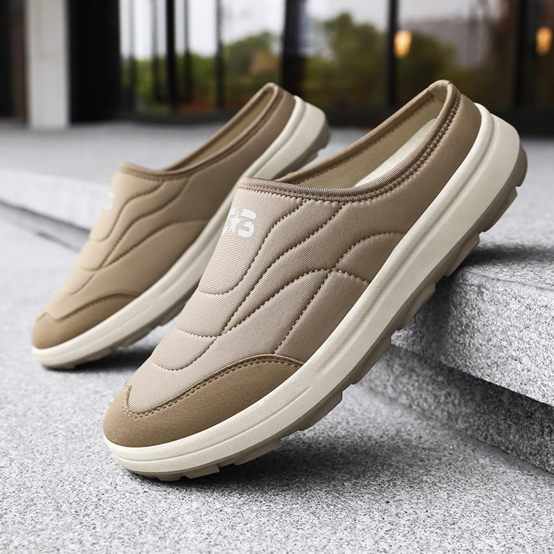 Zapatos de hombre verano nuevo estilo semi-pantuflas zapatos casuales de un pie zapatos de papá cómodos y transpirables zapatos ligeros de todo fósforo al por mayor