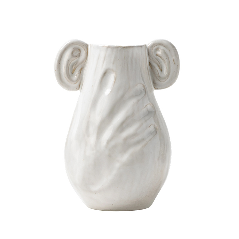 Advanced Sense Ceramic Vase Office Entrance Decoration Living Room Flower Arrange Home Accessories Bloemen Deko Decoratie Blumenstrauß_voghion.com