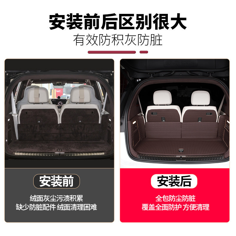 Suitable for 26 Models of Nio Es9, Trunk Mat, Full Coverage Protective Floor Mat, Interior Decoration Accessories, Essential Parts